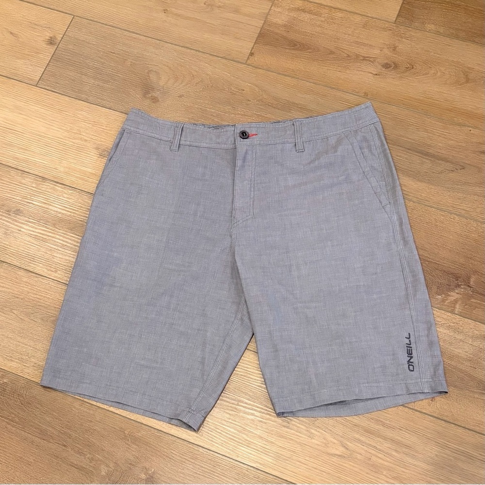 O'Neill Light Gray Men's Flat Front Shorts